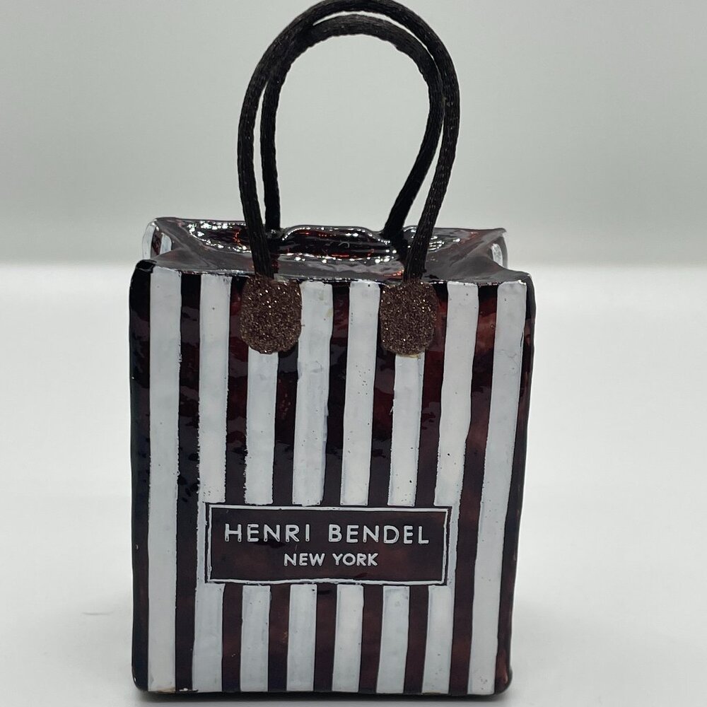 henri bendel shopping bag ornament